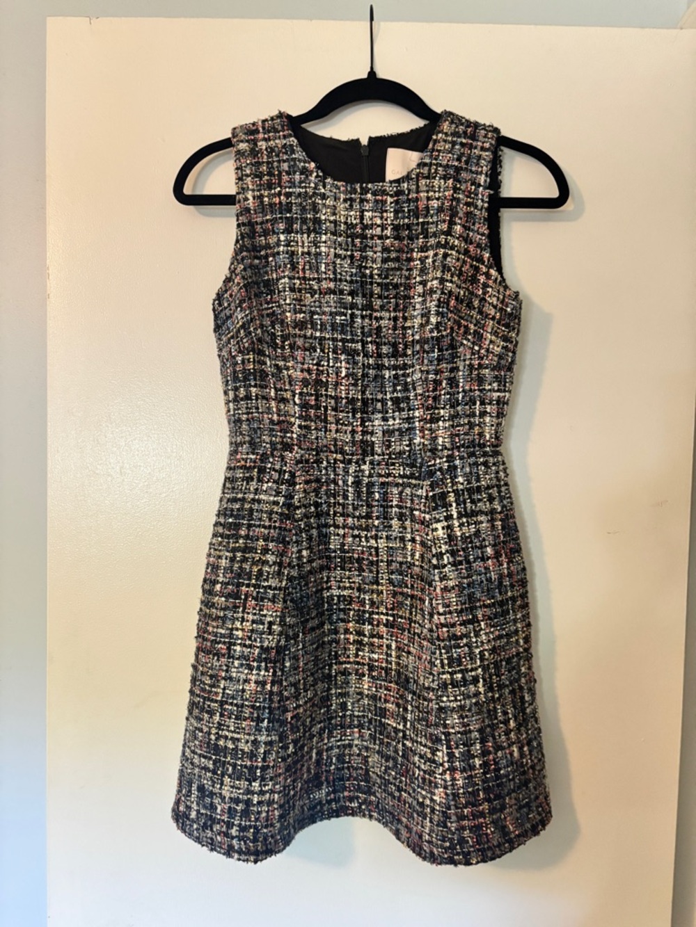 NWT Gal Meets Glam Tweed Shift Dress, Size 00